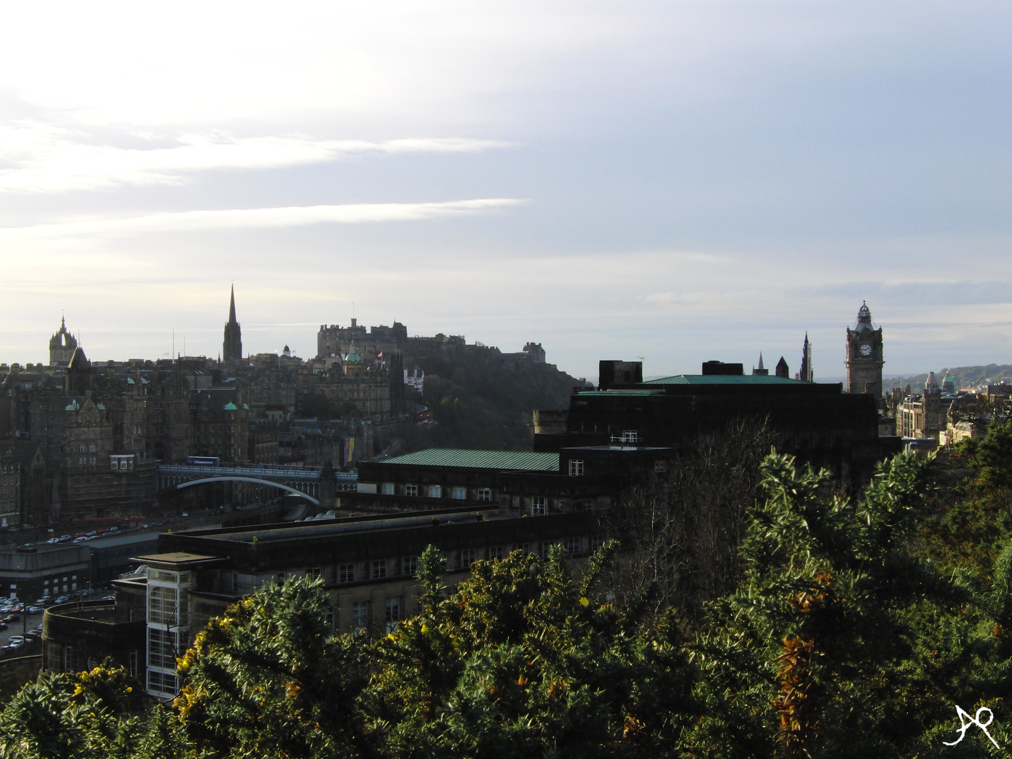 View of Edinburgh's Old Town with the North Bridge